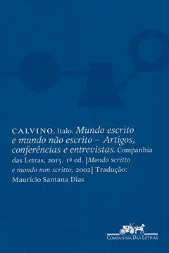 Livro Mundo Escrito e Mundo não Escrito - Resumo, Resenha, PDF, etc.
