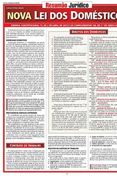 Livro Nova Lei dos Domésticos - Resumo, Resenha, PDF, etc.