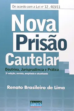Livro Nova Prisão Cautelar - Resumo, Resenha, PDF, etc.