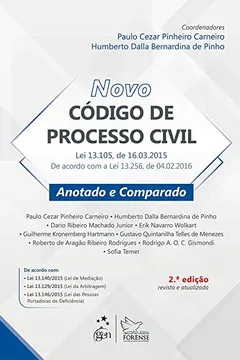 Livro Novo Código de Processo Civil Anotado e Comparado - Resumo, Resenha, PDF, etc.