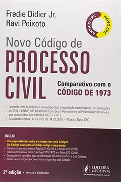 Livro Novo Código de Processo Civil. Comparativo com o Código de 1973 - Resumo, Resenha, PDF, etc.