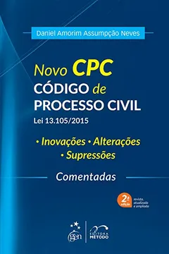 Livro Novo CPC. Código de Processo Civil - Resumo, Resenha, PDF, etc.