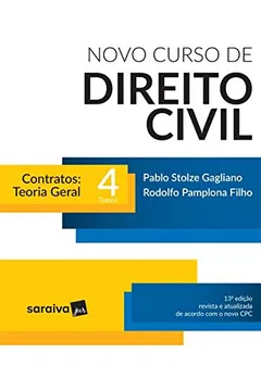 Livro Novo Curso de Direito Civil. Contratos Teoria Geral - Volume 4. Tomo I - Resumo, Resenha, PDF, etc.