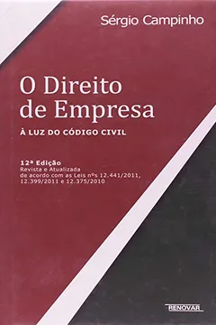 Livro O Direito de Empresa. À Luz do Código Civil - Resumo, Resenha, PDF, etc.