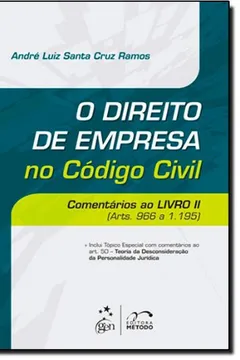Livro O Direito De Empresa No Código Civil - Resumo, Resenha, PDF, etc.