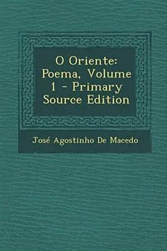 Capa do livro O Oriente: Poema, Volume 1