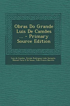 Livro Obras Do Grande Luis de Camoes ... - Resumo, Resenha, PDF, etc.