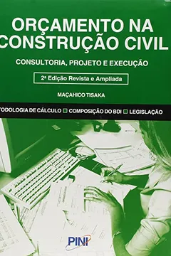 Livro Orçamento na Construção Civil. Consultoria, Projeto e Execução - Resumo, Resenha, PDF, etc.
