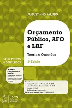 Livro Orçamento Público, AFO e LRF - Resumo, Resenha, PDF, etc.