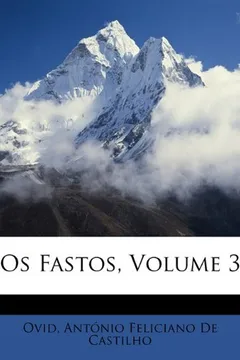 Livro OS Fastos, Volume 3 - Resumo, Resenha, PDF, etc.