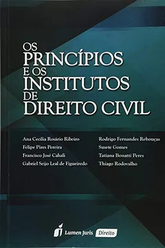 Livro Os Princípios e os Institutos de Direito Civil - Resumo, Resenha, PDF, etc.