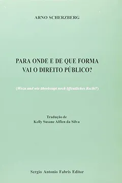 Livro Para Onde E De Que Forma Vai O Direito Publico? - Resumo, Resenha, PDF, etc.