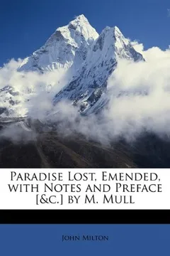 Capa do livro Paradise Lost, Emended, with Notes and Preface [&C.] by M. Mull