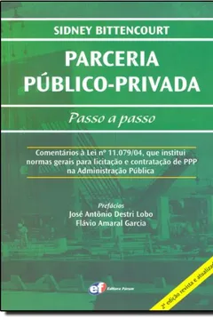 Livro Parceria Público-privada. Passo a Passo - Resumo, Resenha, PDF, etc.