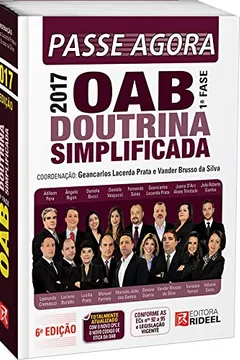 Livro Passe Agora OAB Doutrina Simplificada - Resumo, Resenha, PDF, etc.