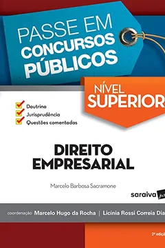 Livro Passe em Concursos Públicos Nível Superior. Direito Empresarial - Resumo, Resenha, PDF, etc.