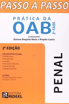 Capa do livro Passo A Passo - Pratica Da Oab - 2. Fase - Penal