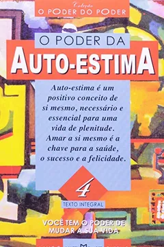 Livro Poder Da Auto-Estima. Pocket - Resumo, Resenha, PDF, etc.