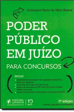 Livro Poder Público Em Juízo Para Concursos - Revista, Ampliada E Atualizada - Resumo, Resenha, PDF, etc.