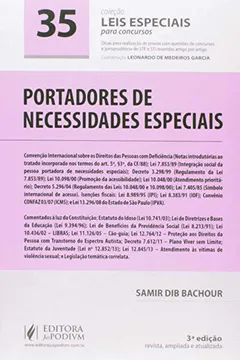 Livro Portadores de Necessidades Especiais - Volume 35. Coleção Leis Especiais Para Concursos - Resumo, Resenha, PDF, etc.