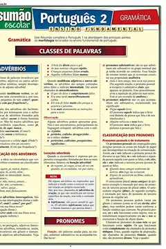 Livro Português 2. Gramática - Resumo, Resenha, PDF, etc.