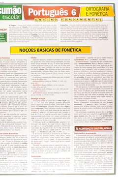 Livro Português 6. Ortografia e Fonética - Resumo, Resenha, PDF, etc.