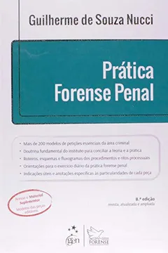 Livro Prática Forense Penal - Resumo, Resenha, PDF, etc.