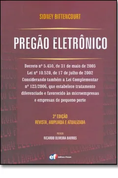 Livro Pregão Eletrônico - Resumo, Resenha, PDF, etc.
