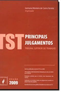 Livro Principais Julgamentos Do TST - Resumo, Resenha, PDF, etc.