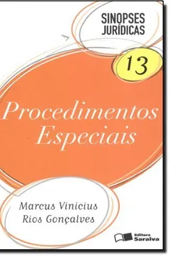 Livro Procedimentos Especiais. Sinopses Jurídicas - Volume 13 - Resumo, Resenha, PDF, etc.
