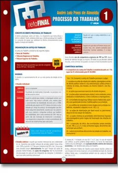 Livro Processo De Trabalho - Resumo, Resenha, PDF, etc.