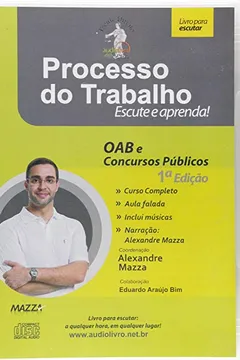 Livro Processo Do Trabalho. OAB E Concursos Públicos - Audiolivro - Resumo, Resenha, PDF, etc.