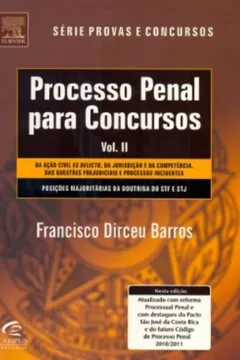 Livro Processo Penal Para Concursos - Série Provas E Concursos. Volume 2 - Resumo, Resenha, PDF, etc.