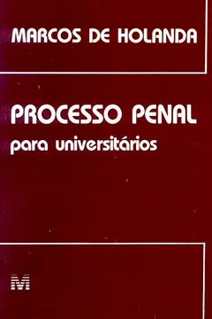 Livro Processo Penal Para Universitários - Resumo, Resenha, PDF, etc.