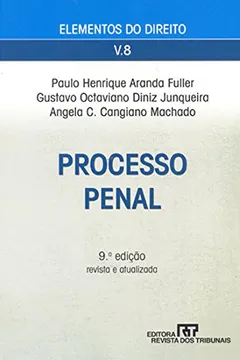 Capa do livro Processo Penal - Vol.8 - Colecao Elementos Do Direito