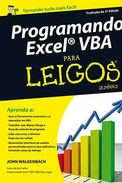Livro Programando Excel VBA Para Leigos - Resumo, Resenha, PDF, etc.
