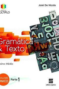 Livro Projeto Múltiplo Gramática e Texto - Volume Único - Resumo, Resenha, PDF, etc.
