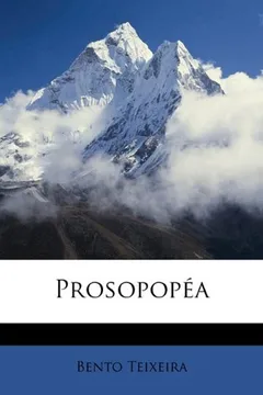 Capa do livro Prosopopea