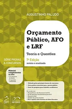 Livro Provas & Concursos. Orçamento Público, AFO e LRF - Resumo, Resenha, PDF, etc.