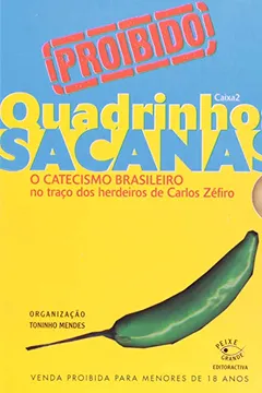 Capa do livro Quadrinhos Sacanas - Edição 02. Caixa com 4 Volumes
