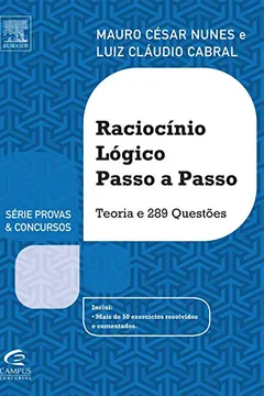 Livro Raciocínio Lógico Passo a Passo - Série Provas e Concursos - Resumo, Resenha, PDF, etc.
