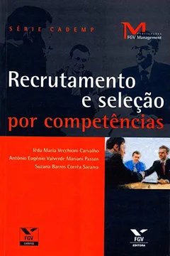Livro Recrutamento e Seleção por Competências - Resumo, Resenha, PDF, etc.