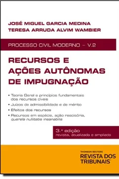 Capa do livro Recursos e Ações Autônomas de Impugnação