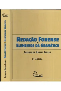 Capa do livro Redação E Forense. Elementos Da Gramatica