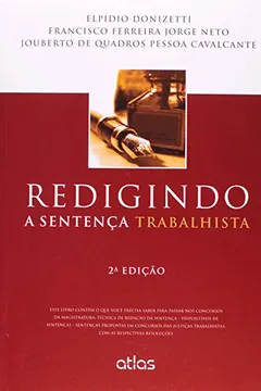 Livro Redigindo a Sentença Trabalhista - Resumo, Resenha, PDF, etc.