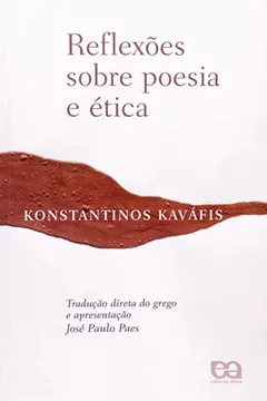 Capa do livro Reflexões Sobre Poesia e Ética - Volume 1