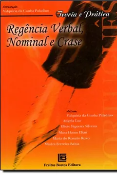Livro Regência Verbal Nominal e Crase - Resumo, Resenha, PDF, etc.