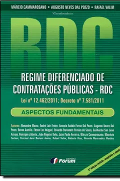 Livro Regime Diferenciado De Contratações Públicas. R D C - Resumo, Resenha, PDF, etc.