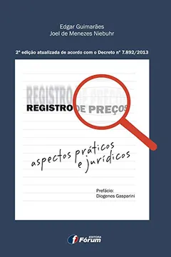 Livro Registro De Preços. Aspectos Práticos E Jurídicos - Resumo, Resenha, PDF, etc.