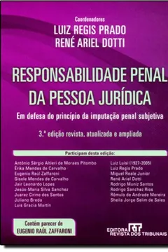 Livro Responsabilidade Penal Da Pessoa Jurídica - Resumo, Resenha, PDF, etc.